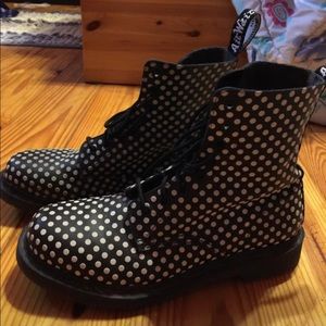 BlackWhite Polka Dot Pascal Dr. Martens, UK9/US11W